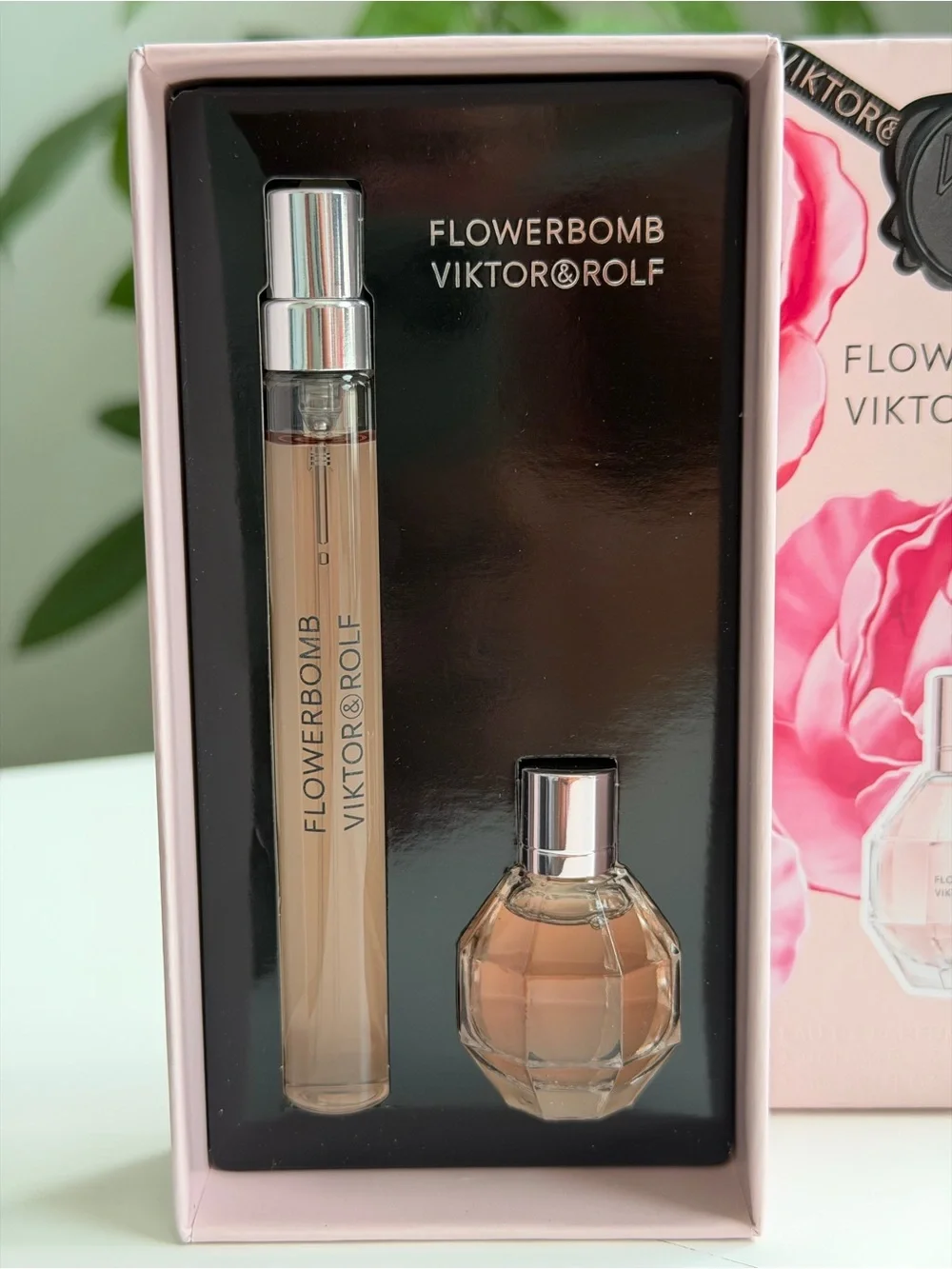 Viktor&Rolf Flowerbomb EDP Gift Set 10ml Travel Spray + 7ml Mini NIB